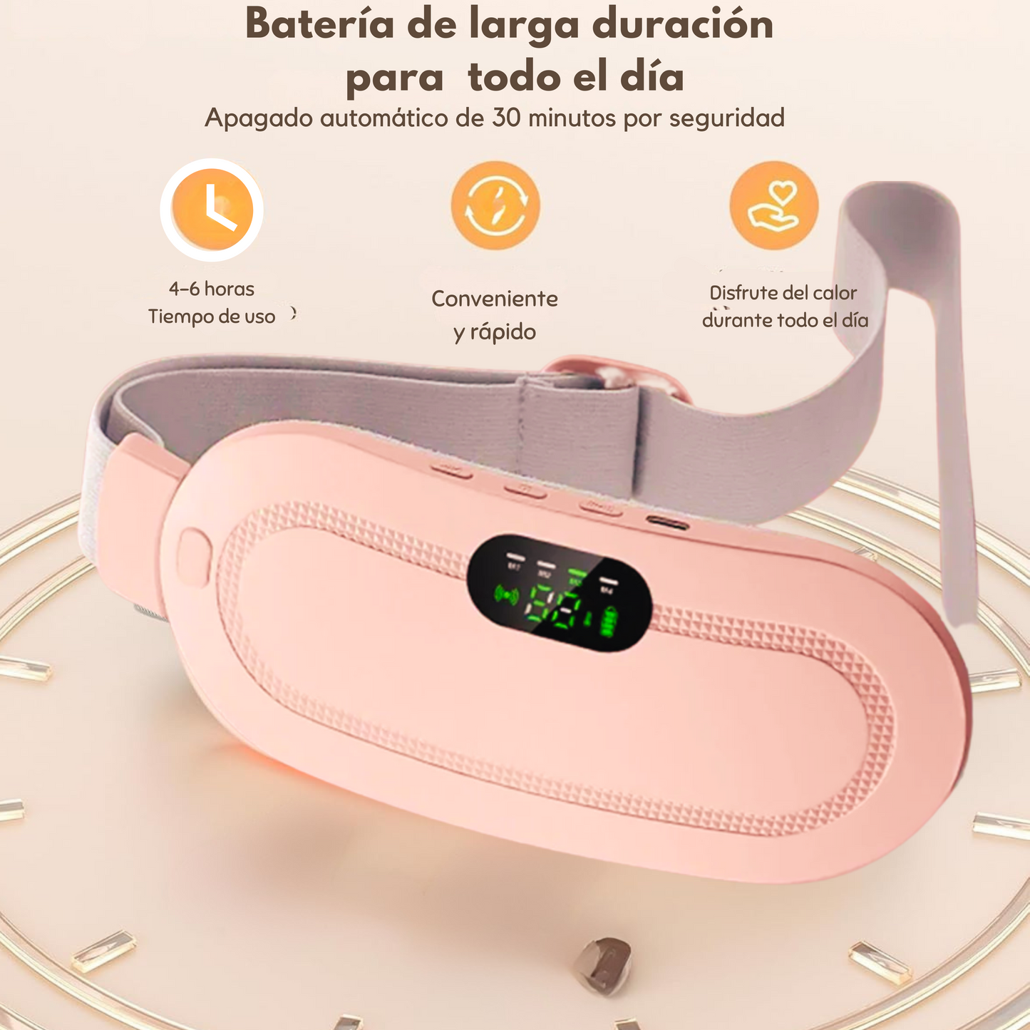 Almohadilla termica menstrual