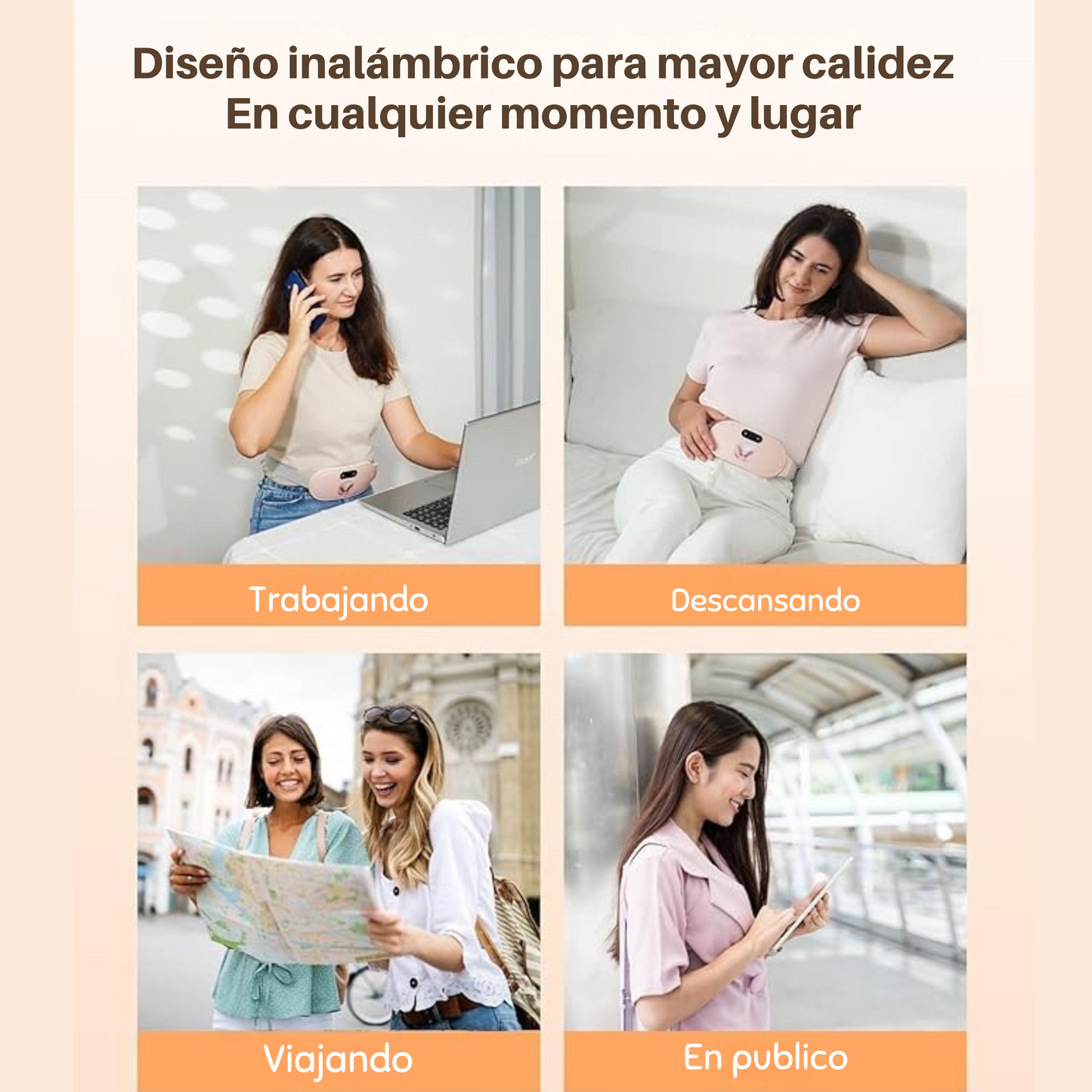 Almohadilla termica menstrual