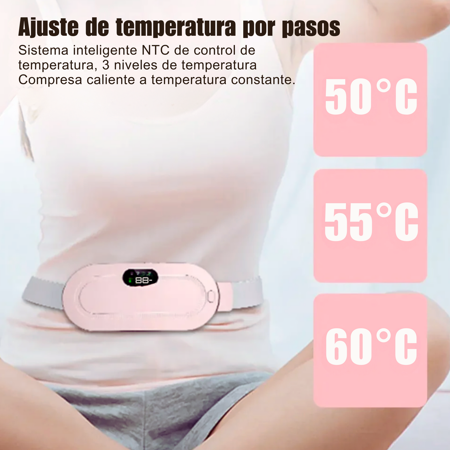 Almohadilla termica menstrual