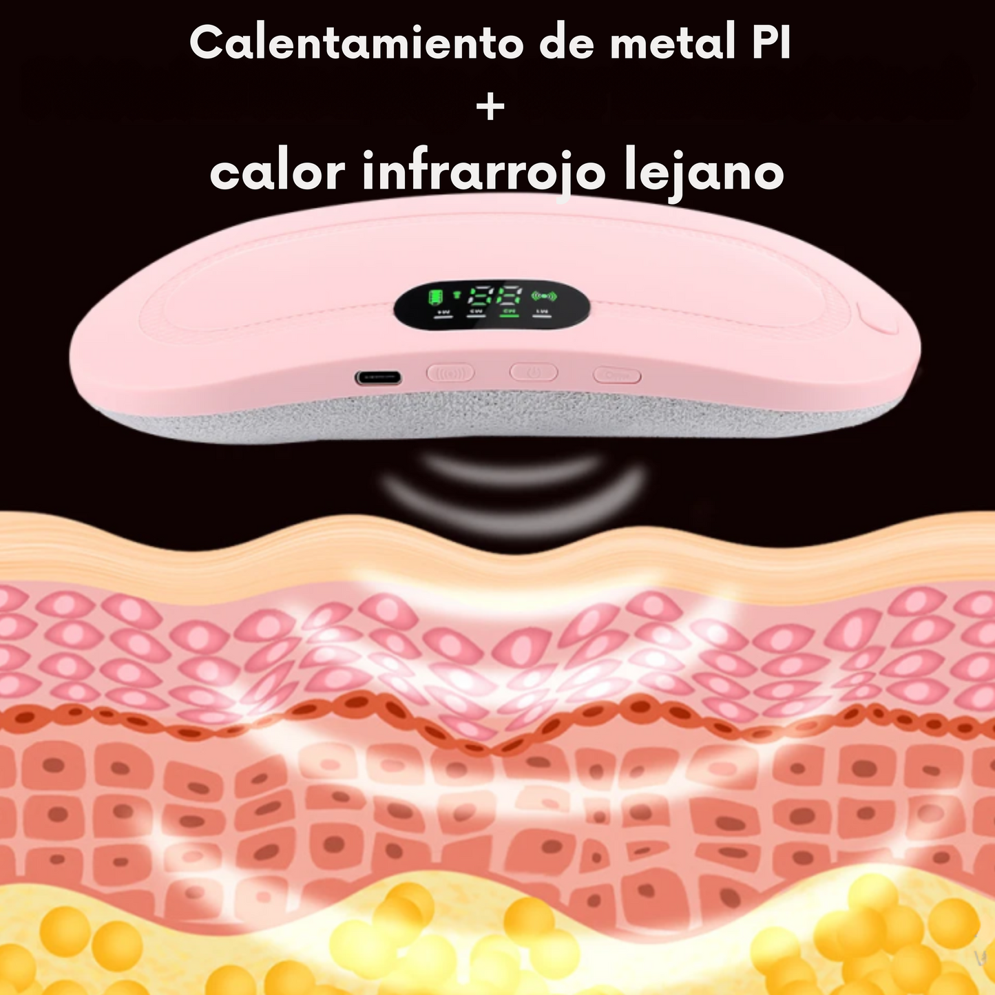 Almohadilla termica menstrual